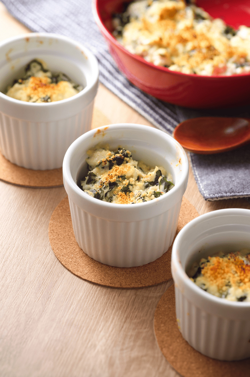 わかめとじゃこのミニ豆腐グラタン